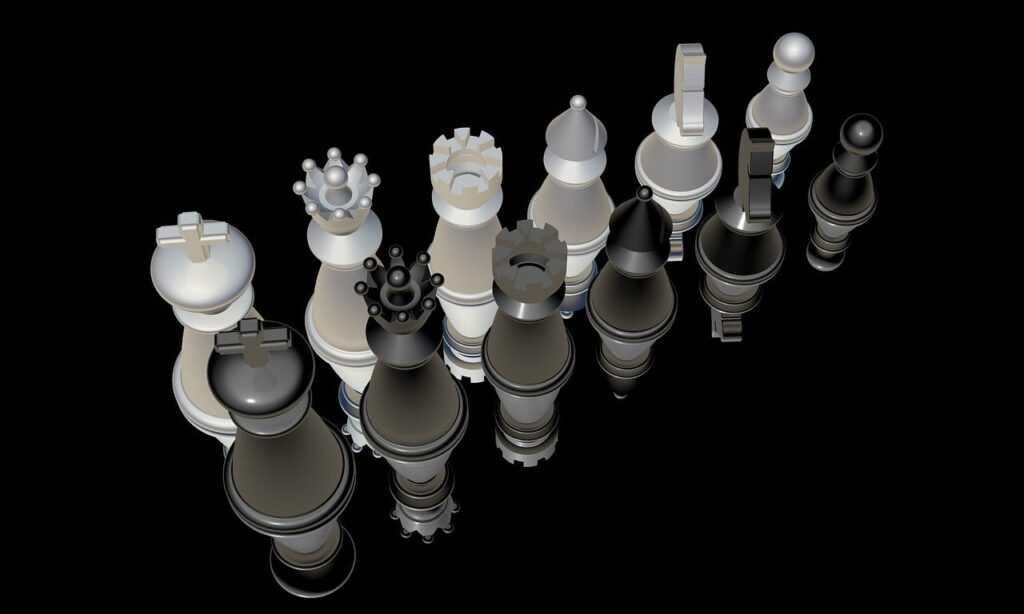 chess, chess pieces, figures, chess game, strategy, playing field, board game, strategy game, 3d, render, white, black, chess, chess, chess, chess, chess, strategy, black