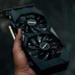 black and silver electronic device